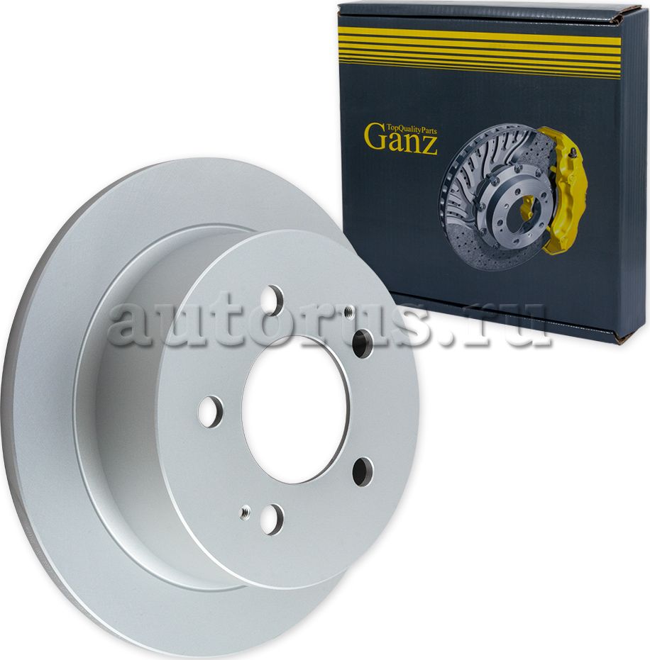Диск тормозной задний с покрытием (Ganz). Артикул GIJ10130