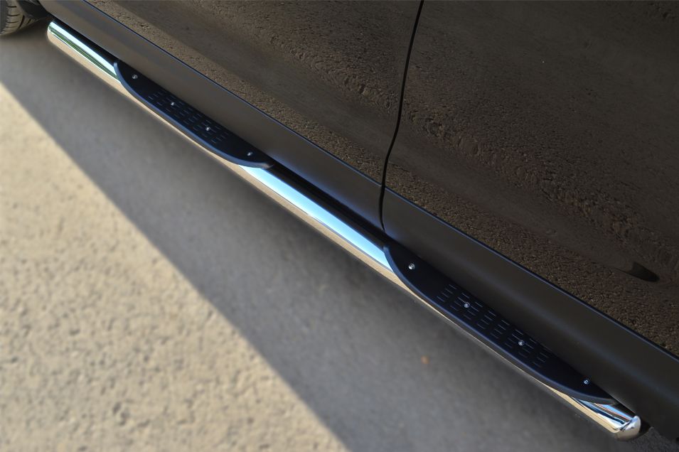 Защита порогов RusStal труба d76 (вариант 3) для Nissan Qashqai II 2014-2018. Артикул NQQT-001793