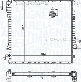 Радиатор охлаждения двигателя Magneti Marelli. Артикул 350213177700
