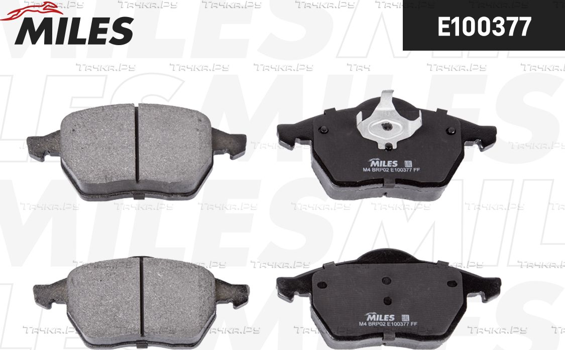 Тормозные колодки Miles (Semi-Metallic) передние для Volkswagen Golf III 1991-1999. Артикул E100377