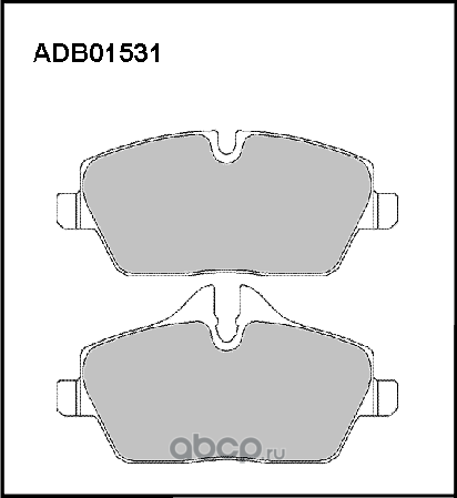 Колодки тормозные BMW 1 (E81,E82,E88) передние (4шт.) ALLIED NIPPON. Артикул ADB01531