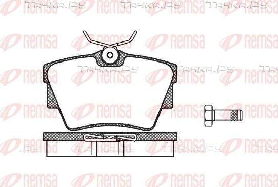 Тормозные колодки Remsa задние для Opel Vivaro B 2014-2018. Артикул 0591.30