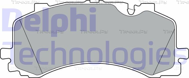 Тормозные колодки Delphi (Low-Metallic) передние для Volkswagen Touareg III 2019-2026. Артикул LP3307