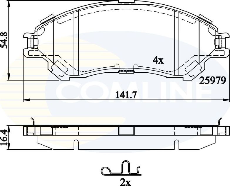 Тормозные колодки Comline Comline. Артикул CBP32314