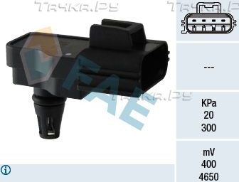 Датчик абсолютного давления (ДАД, MAP) FAE для Ford Transit Torneo VII 2006-2014. Артикул 15098