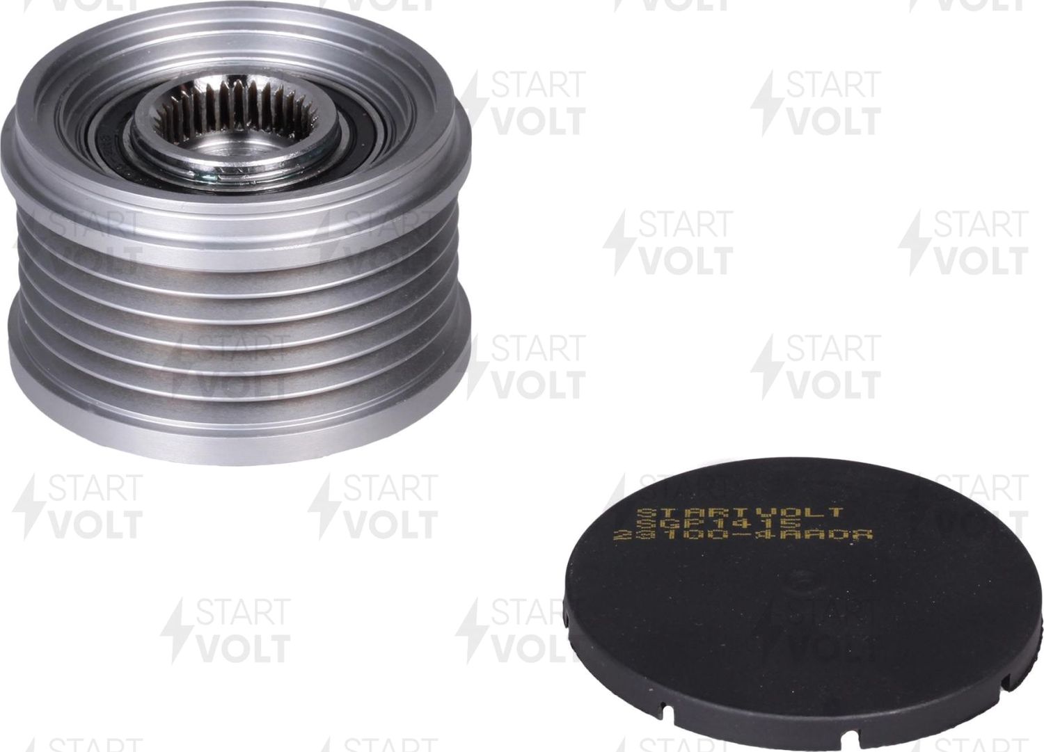 Муфта генератора обгонная StartVOLT для Nissan Micra K12 2003-2010. Артикул SGP 1415