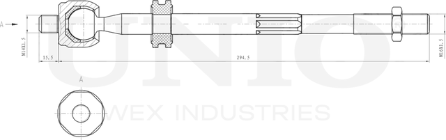 Тяга рулевая (Unio). Артикул SSP-30022
