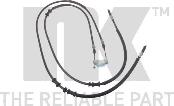 Трос ручника (тросик ручного тормоза) NK задний правый/левый для Opel Zafira A 1999-1999. Артикул 9036100