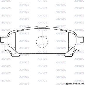 Тормозные колодки Advics. Артикул SN912