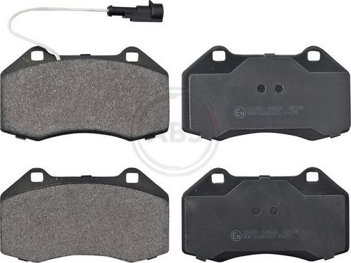 Тормозные колодки ABS передние для Alfa Romeo MiTo I 2008-2018. Артикул 37688