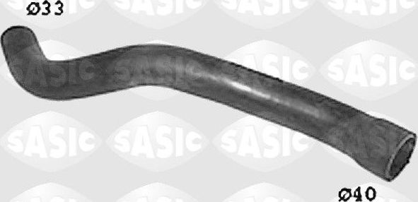 Патрубок радиатора (системы охлаждения) Sasic нижний для Opel Calibra 1989-1997. Артикул SWH6738