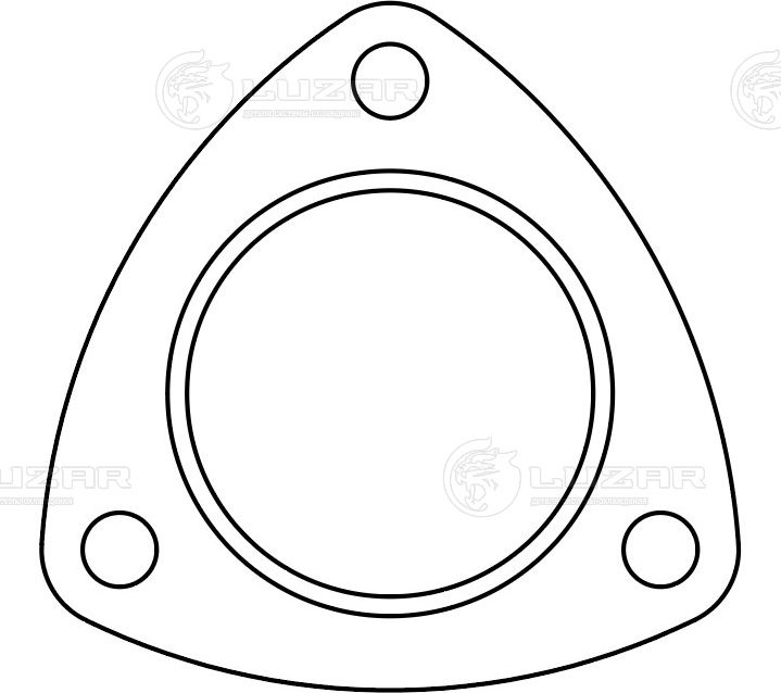 Прокладка приемной трубы LADA GRANTA/PRIORA (Luzar). Артикул LES40112