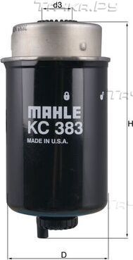 Топливный фильтр Mahle. Артикул KC 383