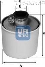 Воздушный фильтр UFI для Volvo  F12 1984-1994. Артикул 27.091.00
