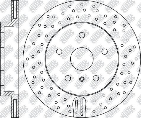 Тормозной диск NiBK. Артикул RN1700DSET