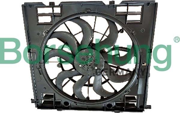 Вентилятор радиатора двигателя (в сборе) Borsehung для BMW X4 II (G02) 2018-2026. Артикул B11272
