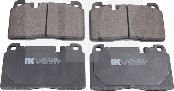 Тормозные колодки NK. Артикул 2247132