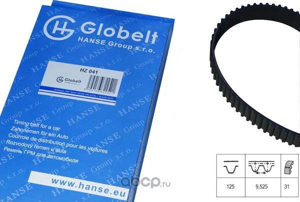 Ремень ГРМ (Globelt). Артикул HZ041