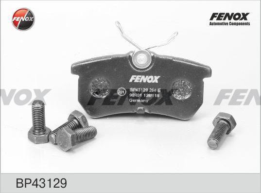 Тормозные колодки Fenox. Артикул BP43129