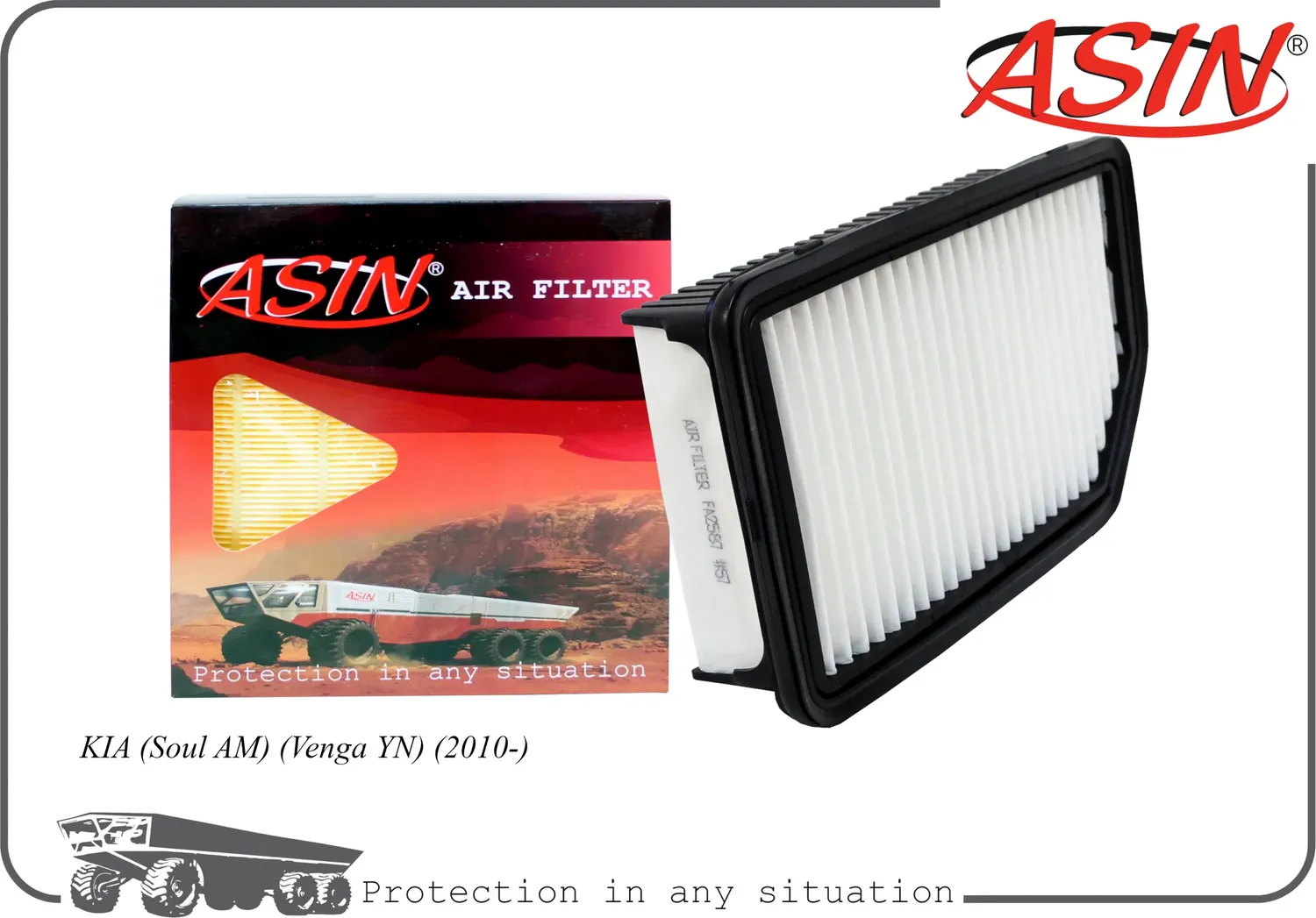 Фильтр воздушный (Asin). Артикул ASINFA2587