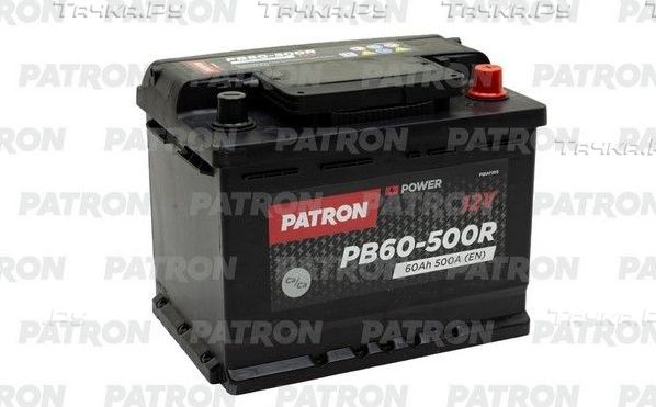 Аккумулятор Patron для Nissan Primera P12 2002-2010. Артикул PB60-500R