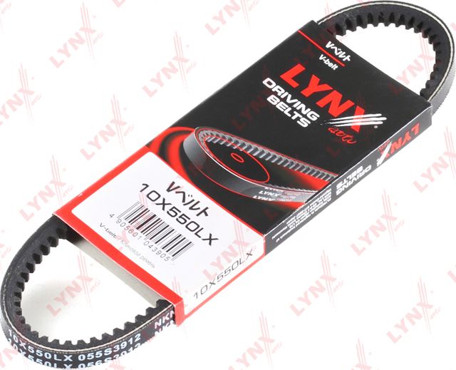 Приводной ремень клиновой LYNXauto для Peugeot 205 1987-1998. Артикул 10X550LX