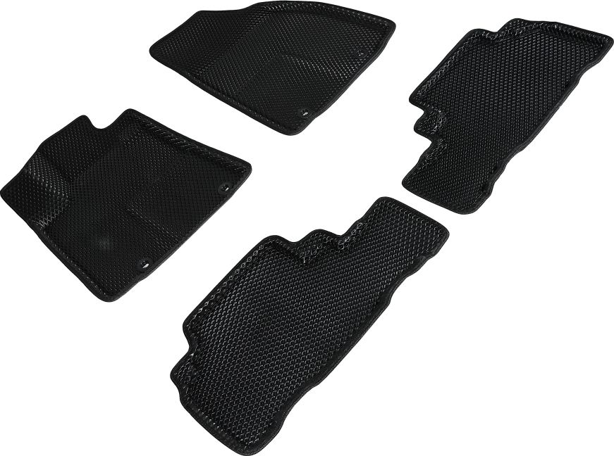 Коврики Seintex 3D EVA Ромб для салона Lexus RX III рестайлинг 2012-2015 ЧЕРНЫЕ. Артикул 95308