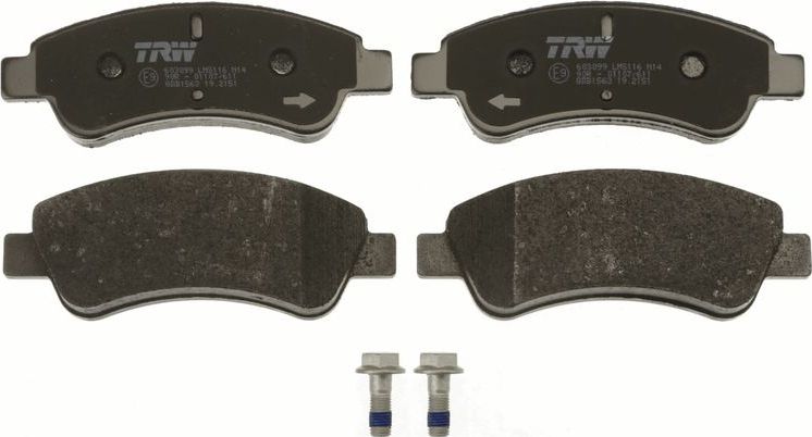 Тормозные колодки TRW COTEC. Артикул GDB1563