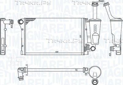 Радиатор охлаждения двигателя Magneti Marelli. Артикул 350213381000