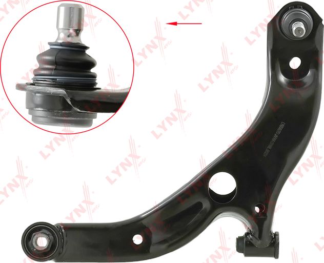 Поперечный рычаг передней подвески LYNXauto левый нижний для Mazda 323 VI (BJ) 1998-2004. Артикул C5166L