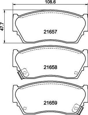 Тормозные колодки Mintex. Артикул MDB1720