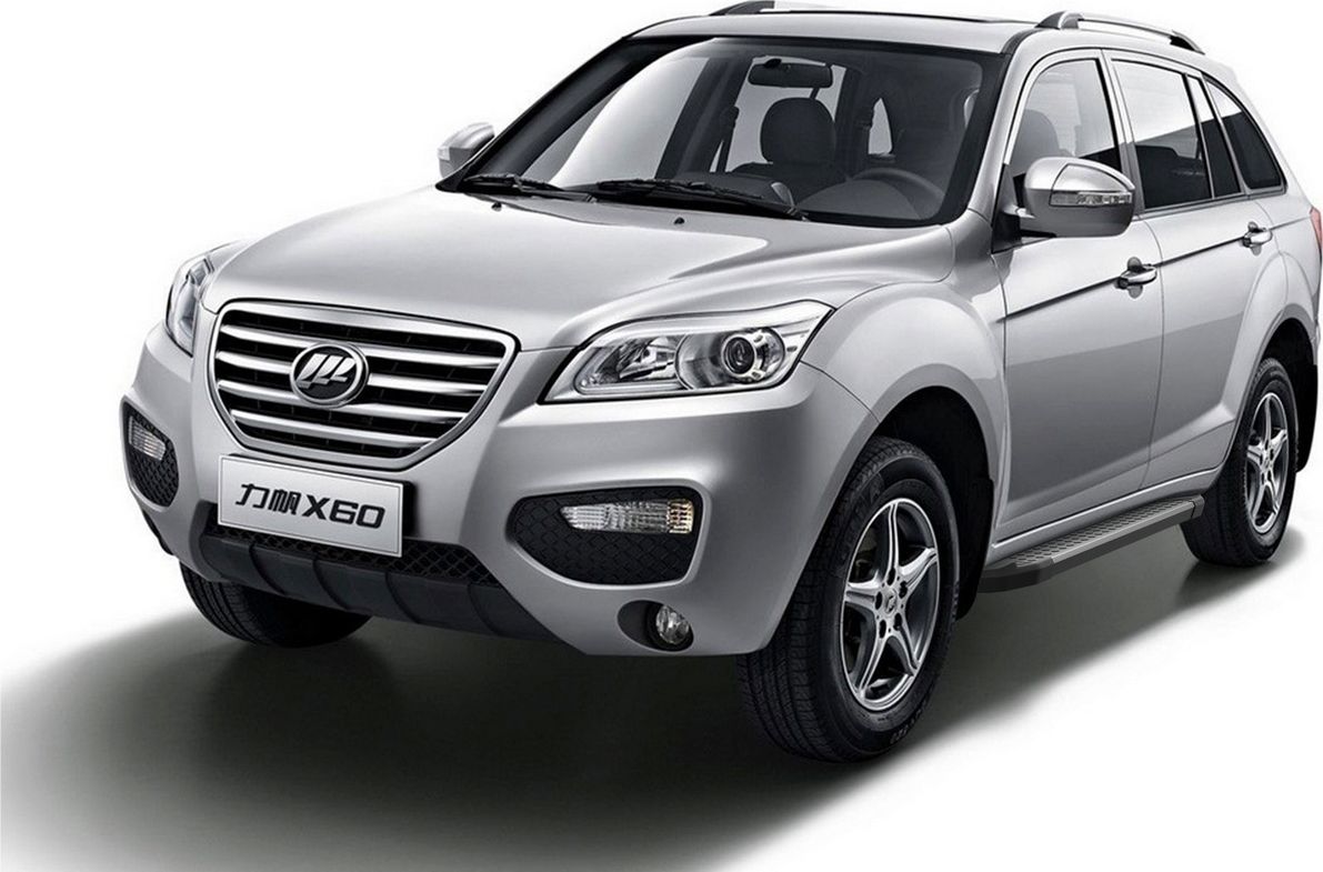 Пороги алюминиевые Rival Bmw-Style круг для Lifan X60 2012-2016. Артикул D160AL.3302.2