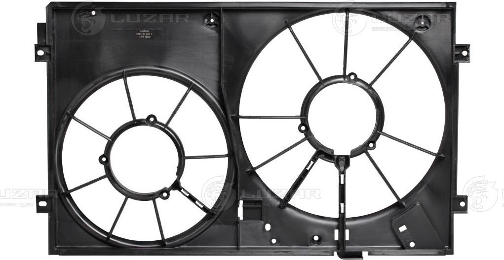 КОЖУХ ЭВЕНТИЛЯТОРОВ ДЛЯ АМ SKODA OCTAVIA A5VW G Luzar. Артикул LFS 18K2