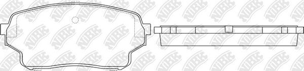 Тормозные колодки NiBK. Артикул PN9806