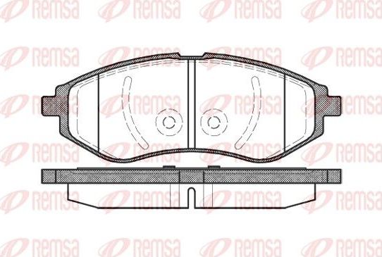 Тормозные колодки Remsa. Артикул 0986.00