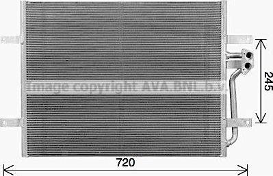 Радиатор кондиционера (конденсатор) AVA. Артикул VN5418