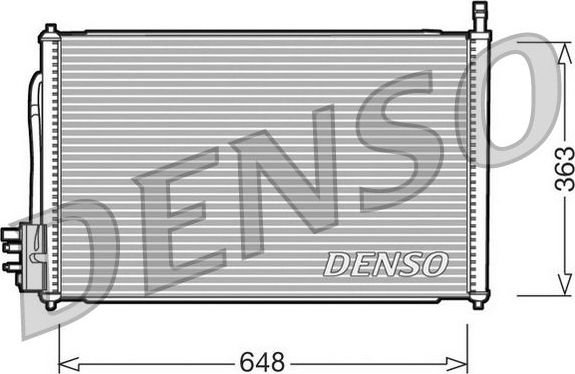 Радиатор кондиционера (конденсатор) Denso для Ford Focus I 1998-2005. Артикул DCN10006