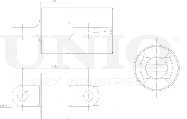 Сайлентблок рычага подвески (Unio). Артикул RMP-20218