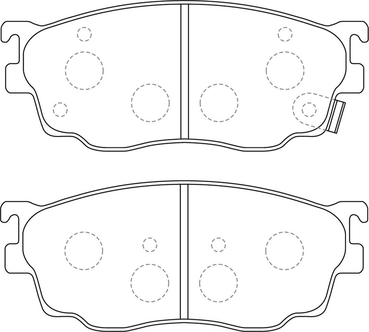 Тормозные колодки NiBK. Артикул PN5418
