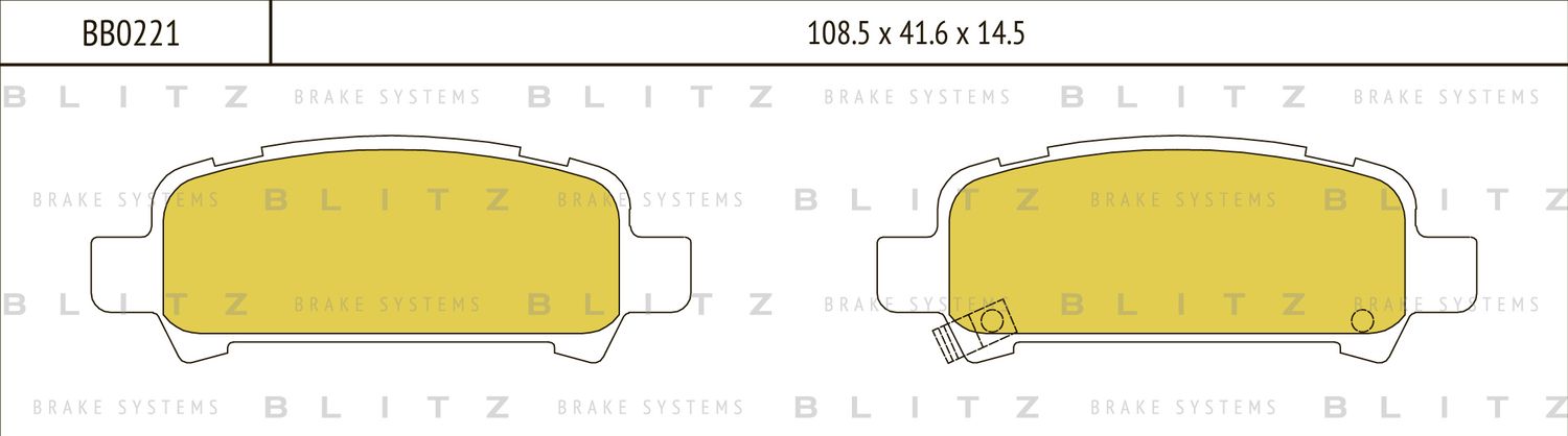 Колодки тормозные дисковые | перед | (Blitz) Blitz. Артикул BB0221