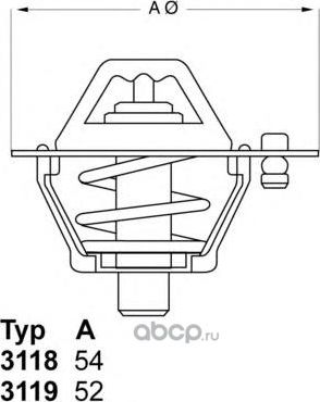 ТЕРМОСТАТ (Wahler). Артикул 311988