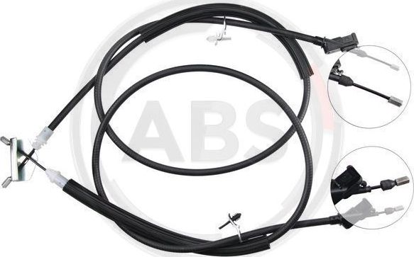 Трос ручника (тросик ручного тормоза) ABS задний для Ford Focus II 2005-2012. Артикул K10032