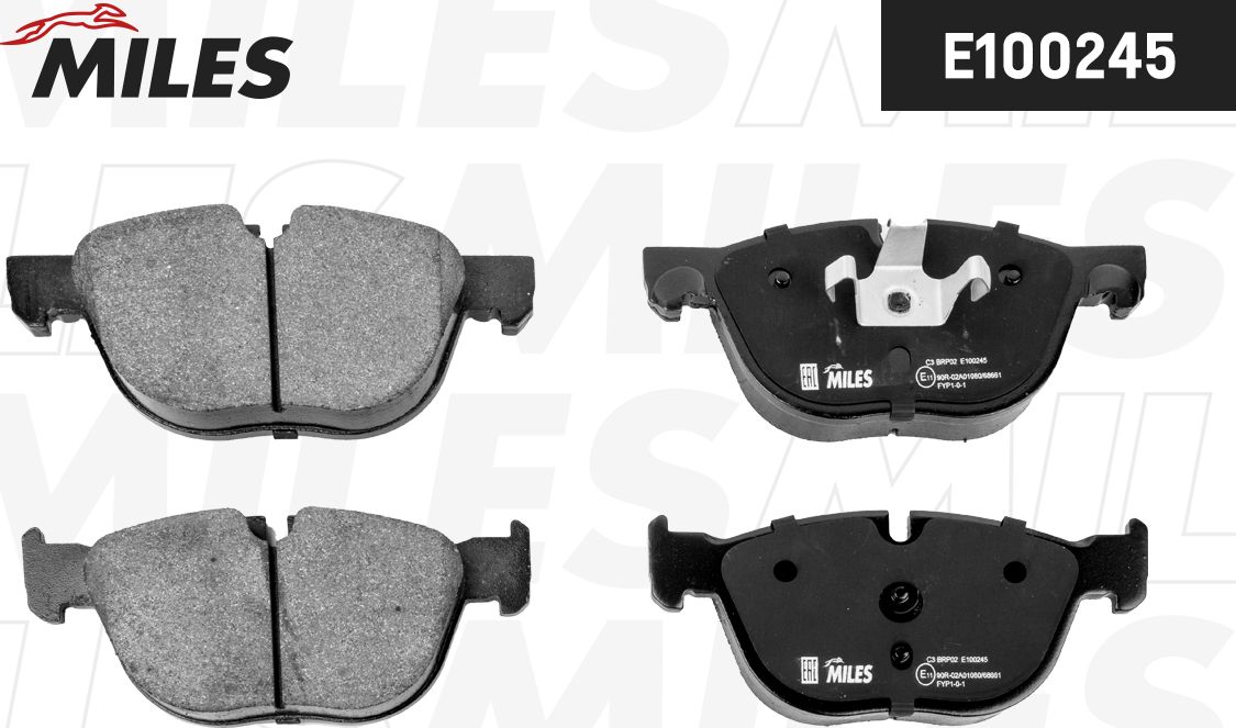 Тормозные колодки Miles (Semi-Metallic). Артикул E100245
