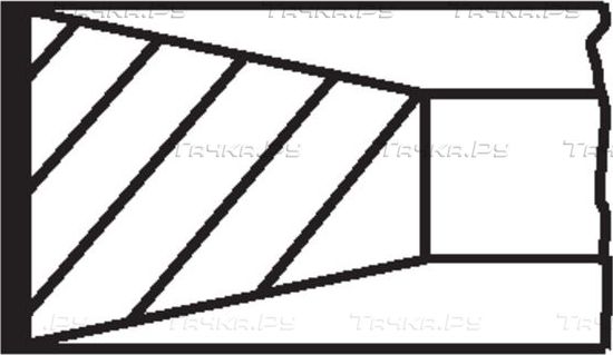 Поршневые кольца Mahle для Fiat Regata 1984-1989. Артикул 009 13 N2