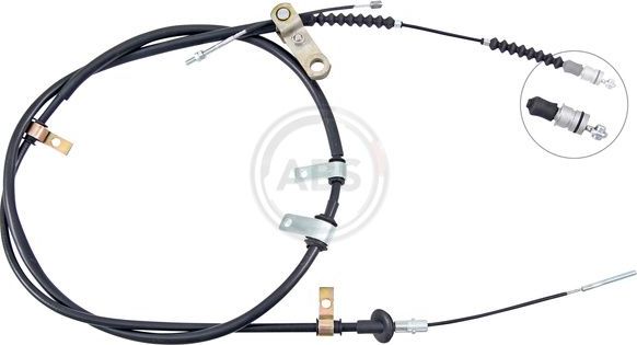 Трос ручника (тросик ручного тормоза) ABS задний правый для Kia Sorento I 2006-2011. Артикул K17368