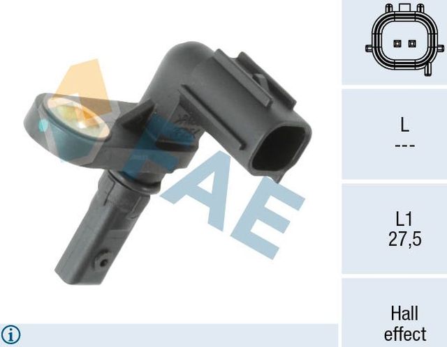 Датчик ABS FAE передний правый для Toyota Tundra II 2006-2026. Артикул 78597