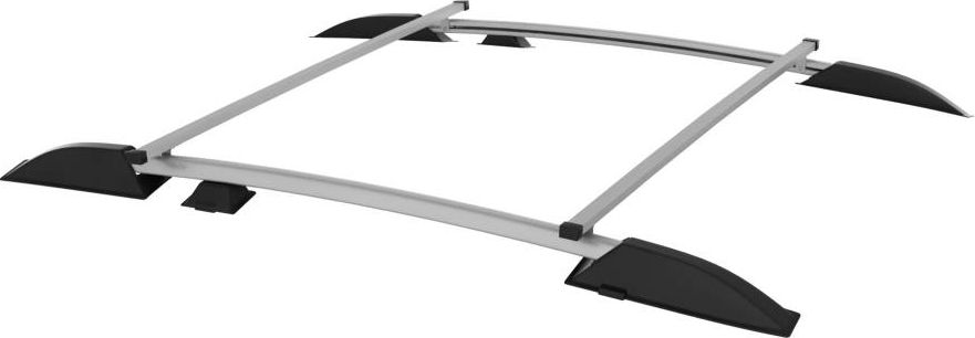 Рейлинги PT Group Усиленные с поперечинами для Chevrolet Niva 2002-2020 Серебристый муар. Артикул LNV551503