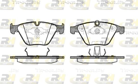 Тормозные колодки RoadHouse передние для BMW 7 IV (E65/E66) 2001-2008. Артикул 2857.00