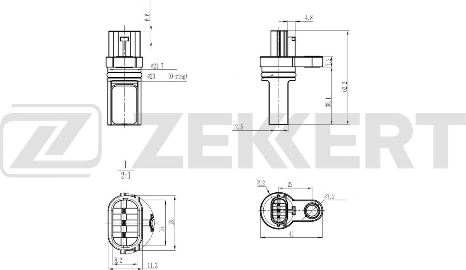 Датчик положения коленвала Zekkert. Артикул SE-4099