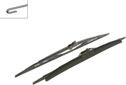 Щетки стеклоочистителя (дворники) Bosch передние для BMW 7 II (E32) 1985-1994. Артикул 3 397 118 302